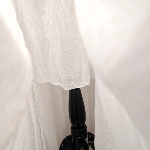 CP Shades Womens Size M White 100% Linen Button Up Shirt Maxi Pull On Skirt Set - Picture 6 of 10